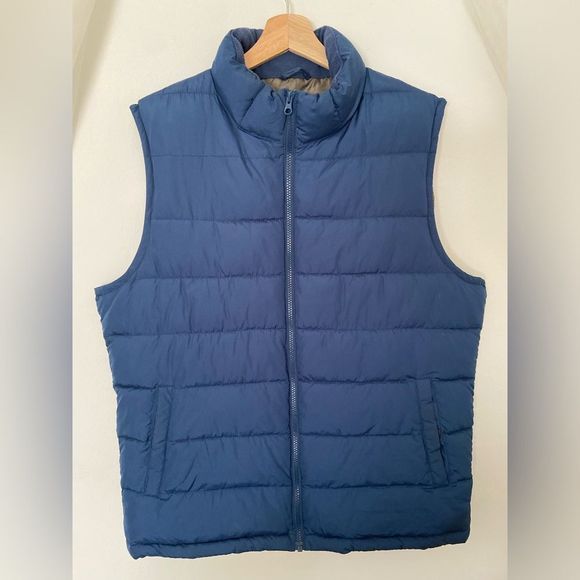 GAP Large Blue Puffer Vest - Picture 13 of 13